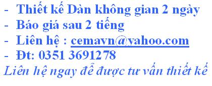 THIẾT KẾ DÀN KHÔNG GIAN